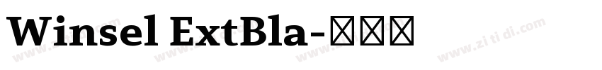 Winsel ExtBla字体转换